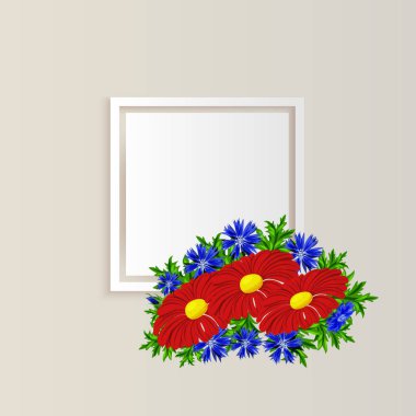 vektör çerçeve çiçek