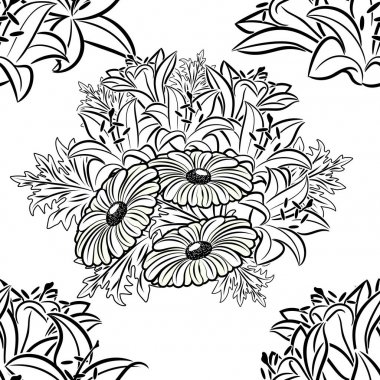 Kusursuz monokrom deseni