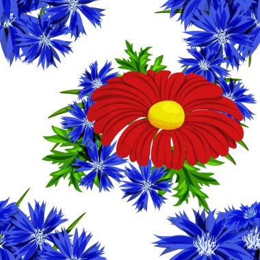 vektör sorunsuz çiçek deseni