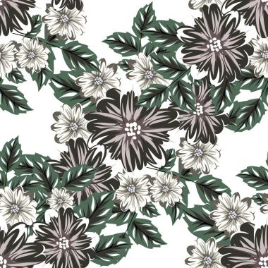 vektör sorunsuz çiçek deseni