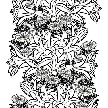 Kusursuz monokrom deseni