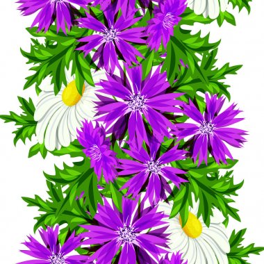 vektör sorunsuz çiçek deseni 