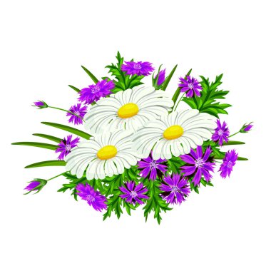 vektör buket çiçek