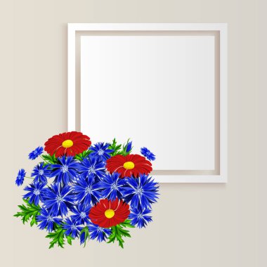 vektör çerçeve çiçek