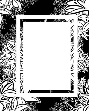 vektör çerçeve çiçek