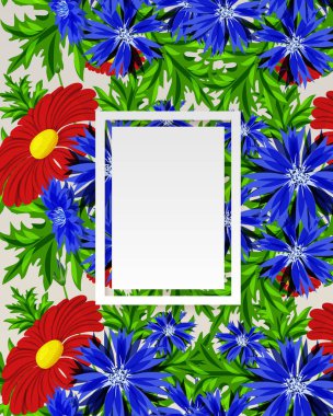vektör çerçeve çiçek