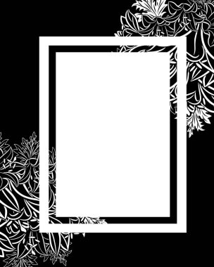 vektör çerçeve çiçek