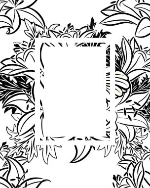 Çiçekli çerçeve