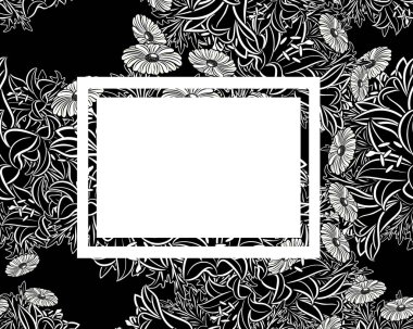 vektör çerçeve çiçek
