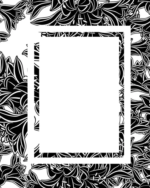 Frame met bloemen — Stockvector