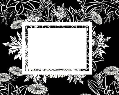 vektör çerçeve çiçek
