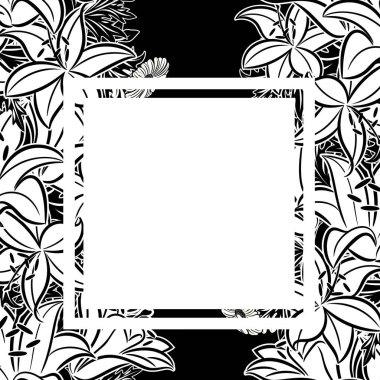 vektör çerçeve çiçek