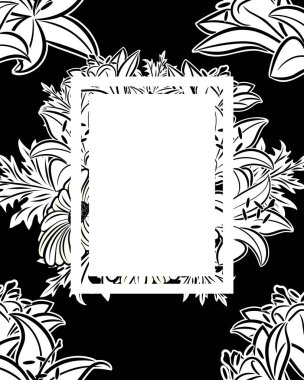 vektör çerçeve çiçek