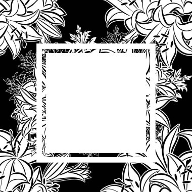vektör çerçeve çiçek