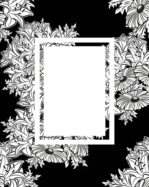 vektör çerçeve çiçek