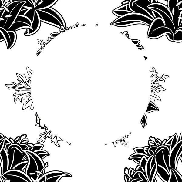 Frame met bloemen — Stockvector