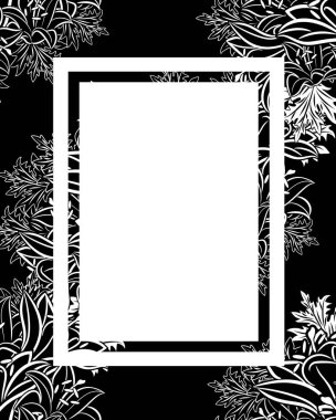 vektör çerçeve çiçek