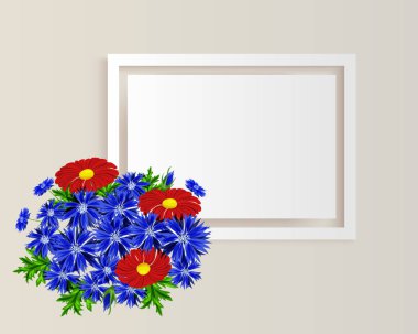 vektör çerçeve çiçek 