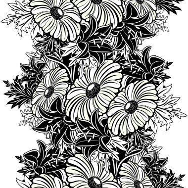 Kusursuz monokrom deseni