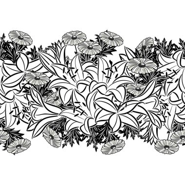 Kusursuz monokrom deseni