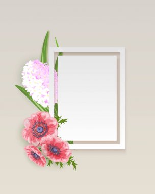 vektör çerçeve çiçek 