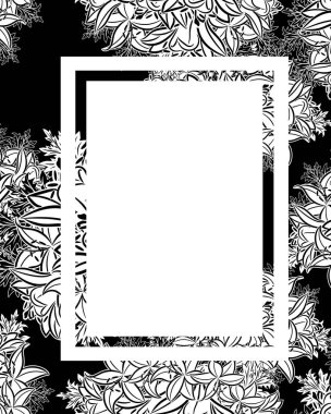 vektör çerçeve çiçek