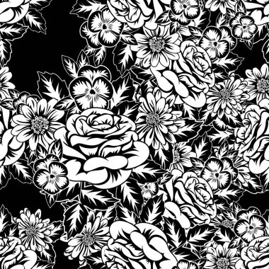 Kusursuz monokrom deseni