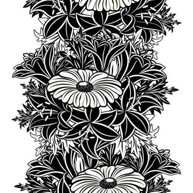 Kusursuz monokrom deseni