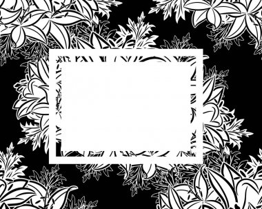 vektör çerçeve çiçek 