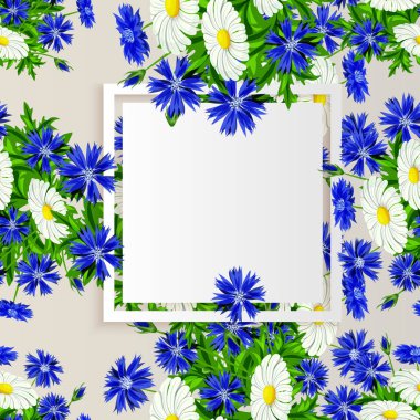 vektör çerçeve çiçek