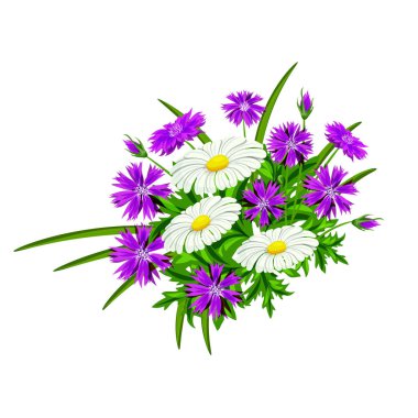 vektör buket çiçek