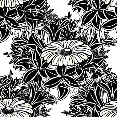 Kusursuz monokrom deseni