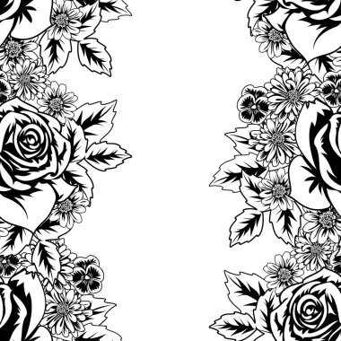 Kusursuz monokrom deseni