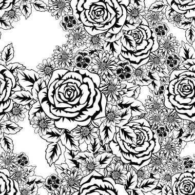 Kusursuz monokrom deseni