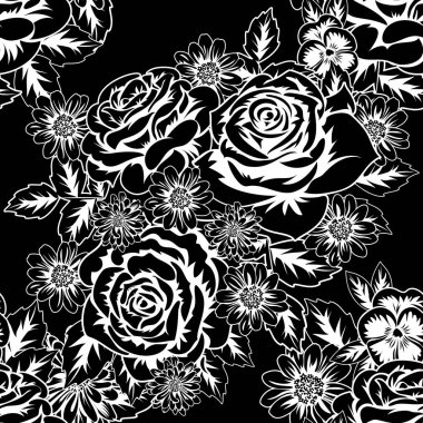 Kusursuz monokrom deseni 