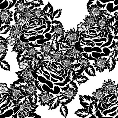 Kusursuz monokrom deseni