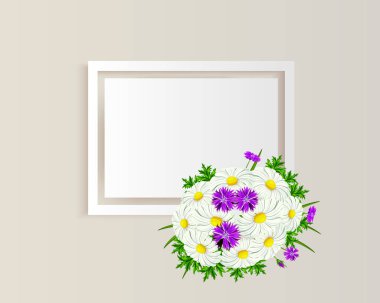 vektör çerçeve çiçek