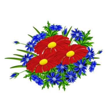 vektör buket çiçek 