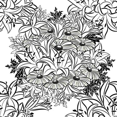 Kusursuz monokrom deseni