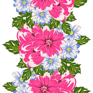 vektör sorunsuz çiçek deseni 