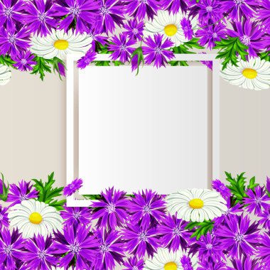 vektör çerçeve çiçek