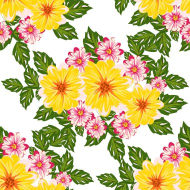 vektör sorunsuz çiçek deseni 