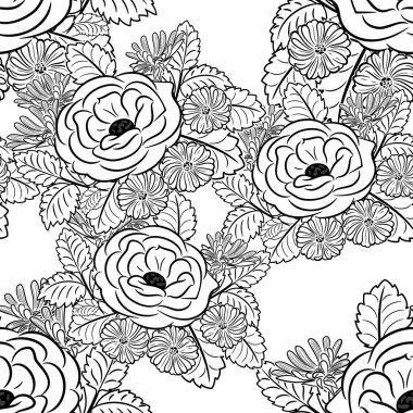 Kusursuz monokrom deseni