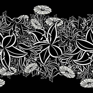 Kusursuz monokrom deseni 