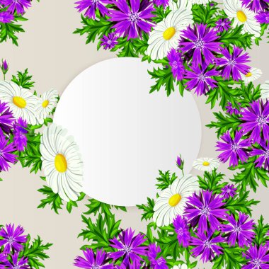 vektör çerçeve çiçek