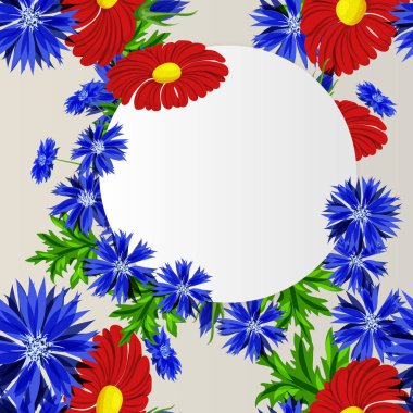 vektör çerçeve çiçek