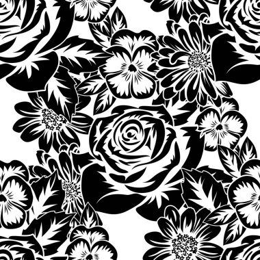 Kusursuz monokrom deseni 