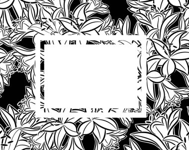 vektör çerçeve çiçek