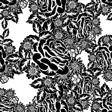 Kusursuz monokrom deseni