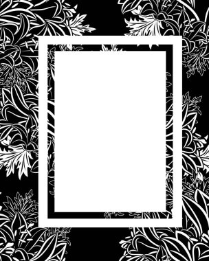 vektör çerçeve çiçek 